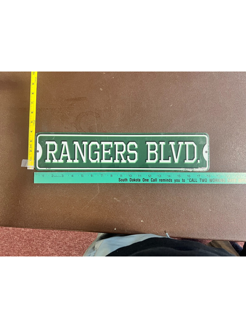 Rangers Blvd 4x18 Aluminum Metal Street Sign Unbranded Sports Fan Decor